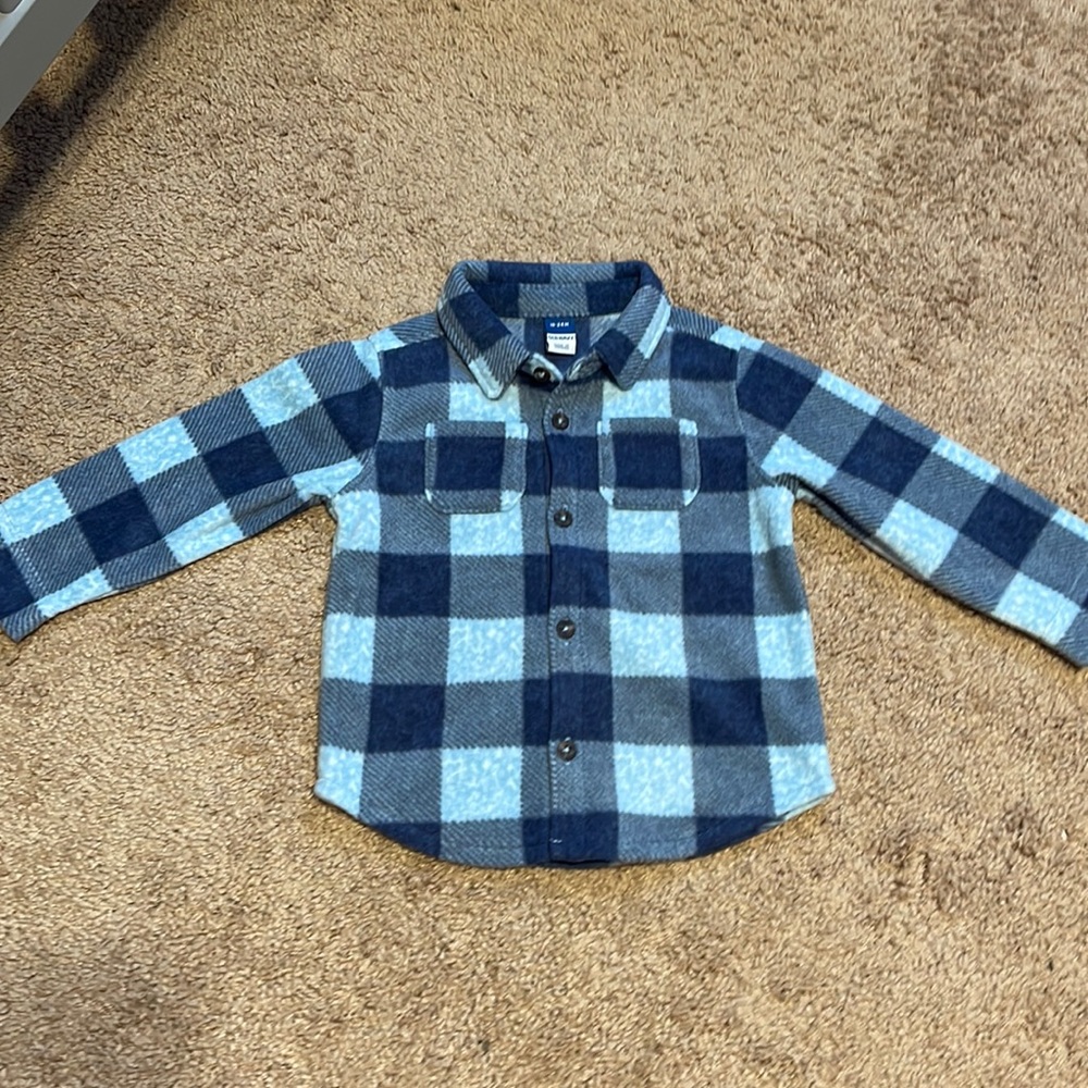 Old Navy 18-24M Blue Flannel